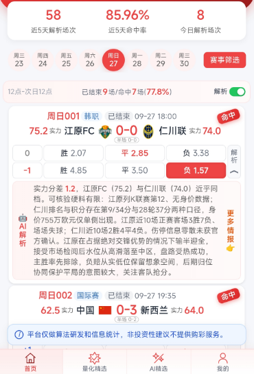 AI解析界面